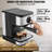 Espresso Machine 15 Bar Coffee & Espresso Maker & Milk Frother Steam Wand