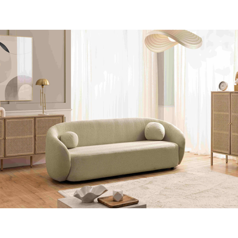 Roundi Boucle Sofa, 3, Beige