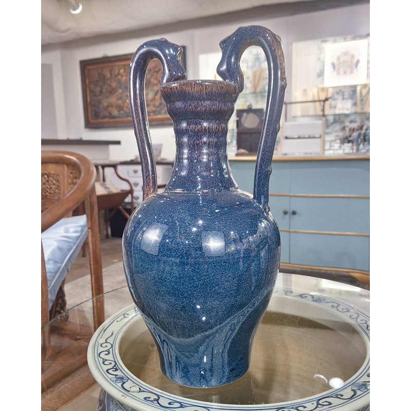 Porcelain Vase Run Glaze