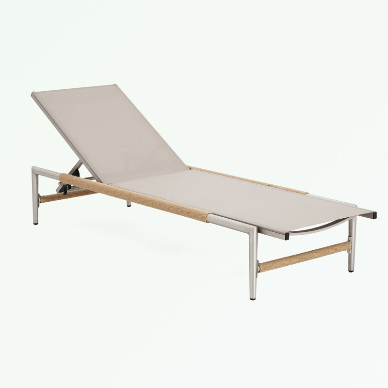 Chaise longue d'extérieur Aluminun