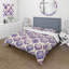 Ensemble de housse de couette mauve beige Mid-Century Ogee - Mid-Century-109174081