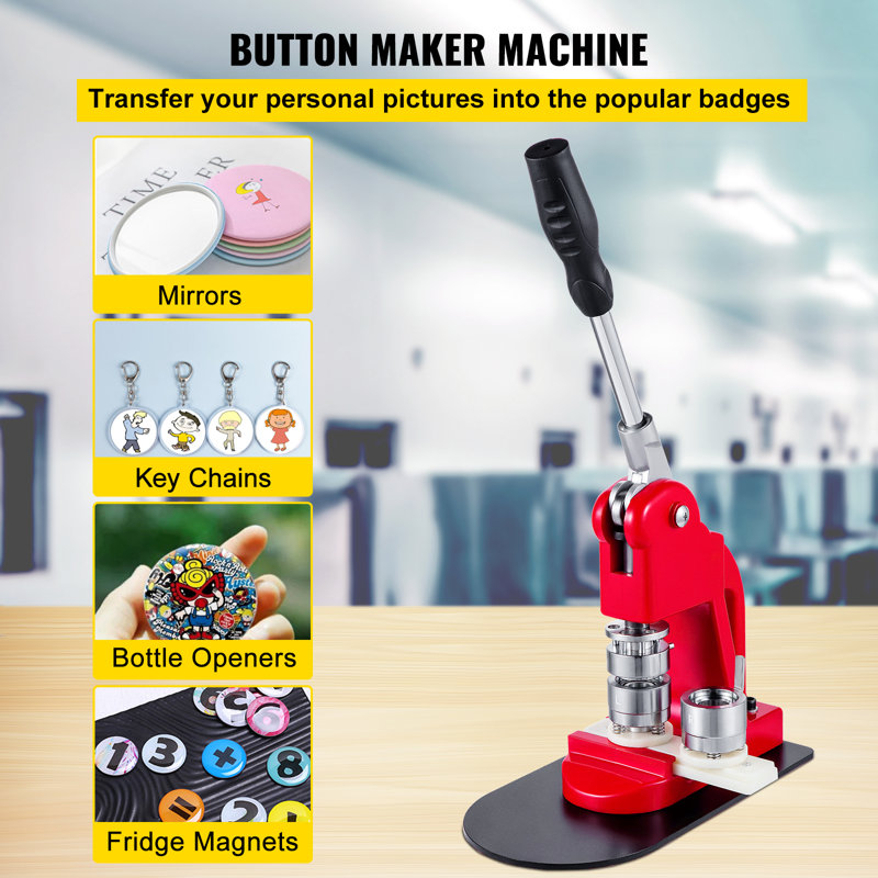 Button Badge Maker Machine 25mm（1 in）DIY Pin Button Maker Machine