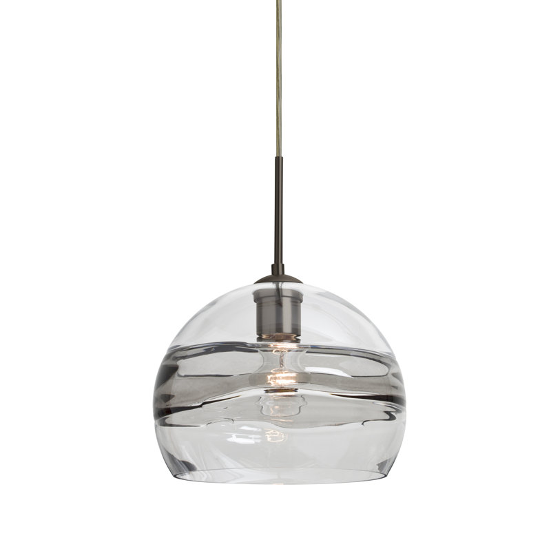 Grajeda 1 - Light Single Pendant, Bronze, Clear/Smoke