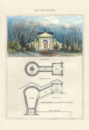 « ice house » par richard brown, reproduction d’art, H 42 po x l 28 po x P 1,5 po