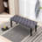 Heng Ming Upholstered Tufted Bench Ottoman , Velvet Dining Bench Bedroom Bench  Footrest Stool Accent Bench For Entryway Dining Room Living Room, Dark Gray-828190747