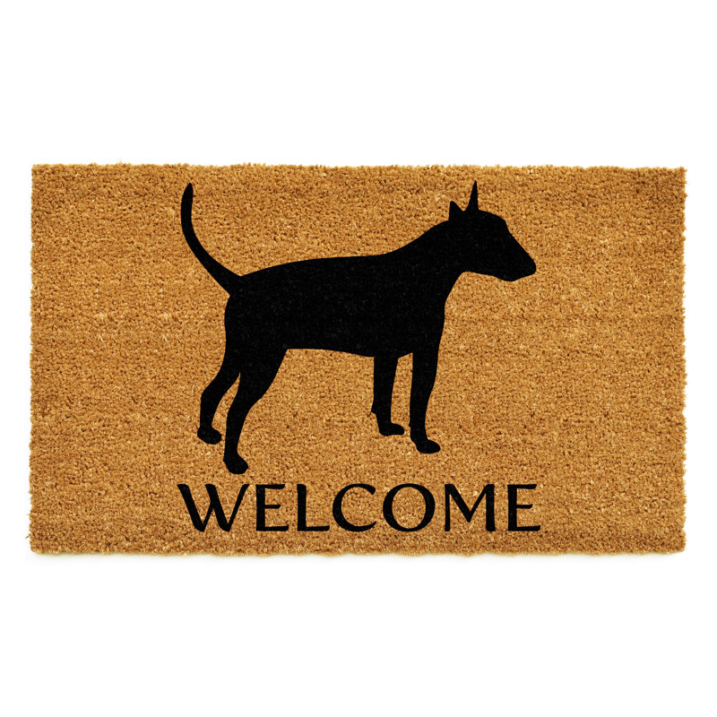 Tapis d'entrée antidérapant Bull Terrier, l 24 po x L 36 po