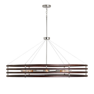 Lustre tambour unique à 8 lumières Dalton