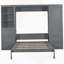 Lit escamotable grand format VARELON avec placard, tiroirs et tablettes-2057117675