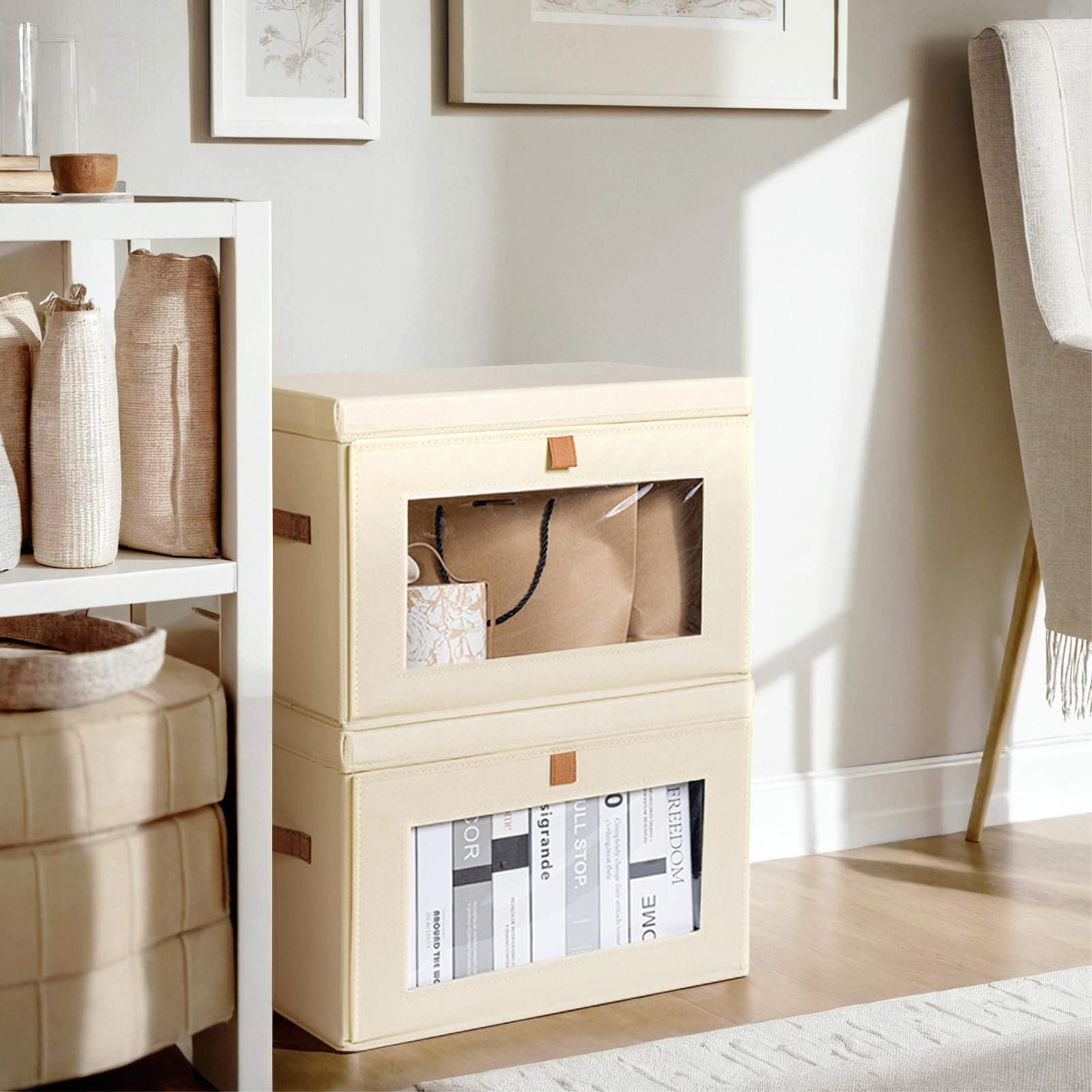 Latitude Run® Large Closet Storage Organizer - Collapsible Storage Bins ...