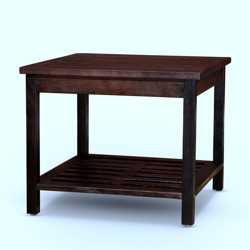 Longs Peak Eucalyptus 2-Shelf Side Table