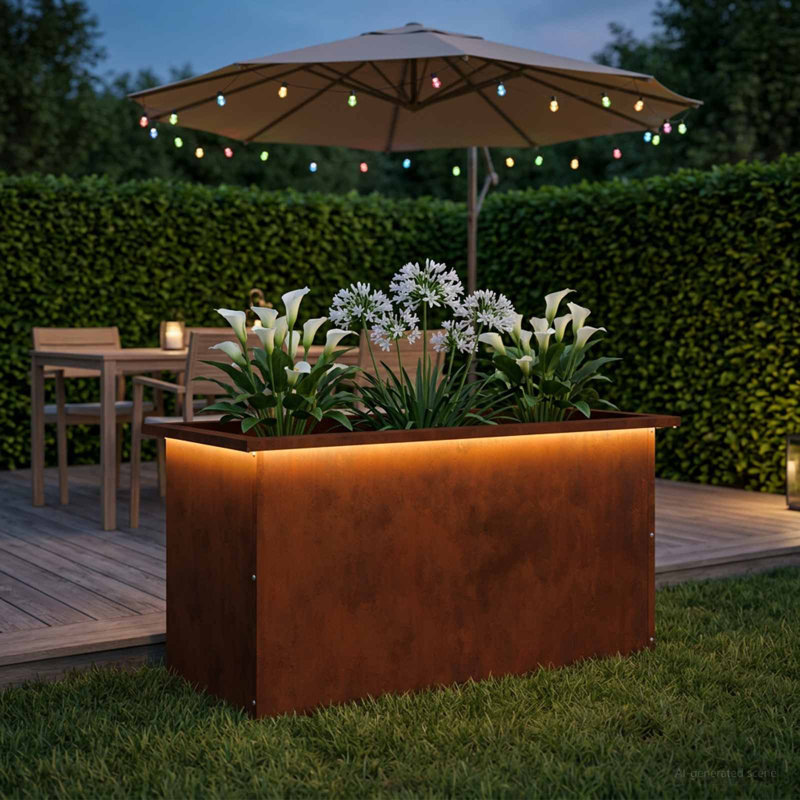 Planter Box, 40cm H x 40cm W x 80cm D, 1
