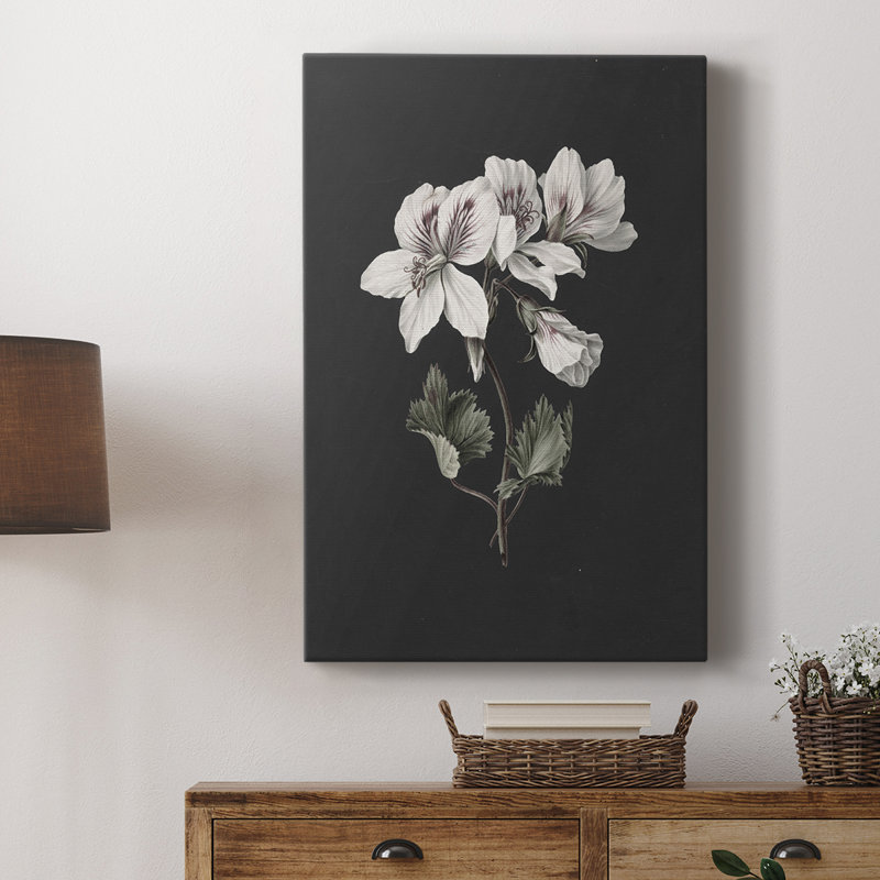 Imprimé floral rétro CLII - galerie Cavas, H 36 po x l 24 po