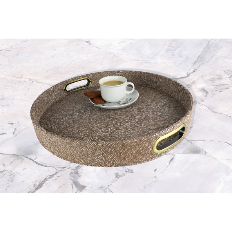 Ebern Designs Darryl-Ross Polypropylene Plastic Tray, Brown