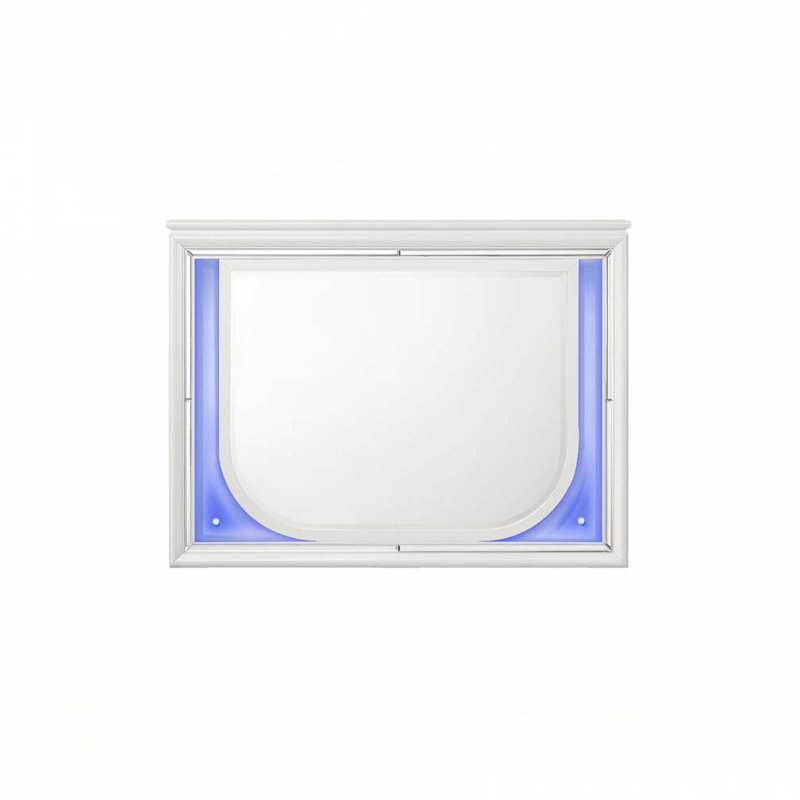 White Finish Mirror