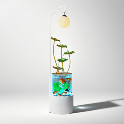 Modern Acrylic & Iron Art Flowing Water Ornament