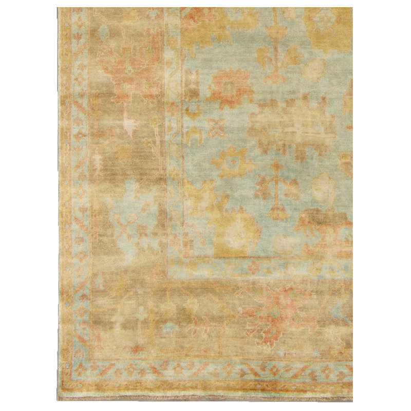 Antique Weave Oushak Wool Oriental Area Rug, Rectangle 14' x 18'