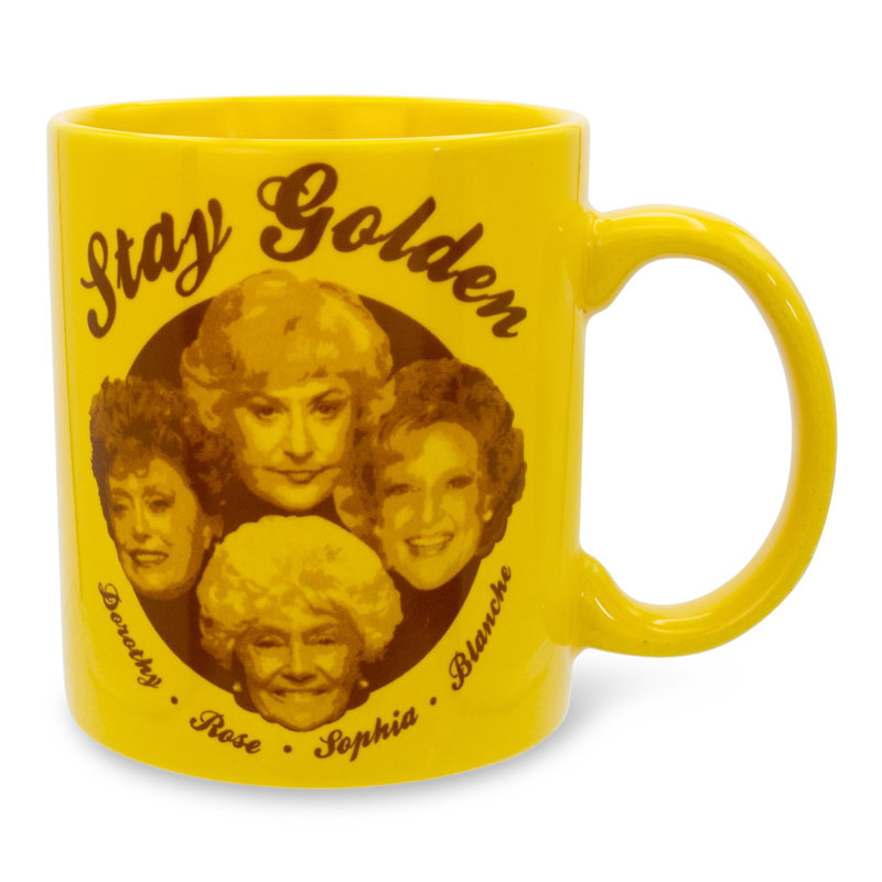Tasse à café en céramique dorée «Golden» de The Golden Girls | Peut contenir 20 onces