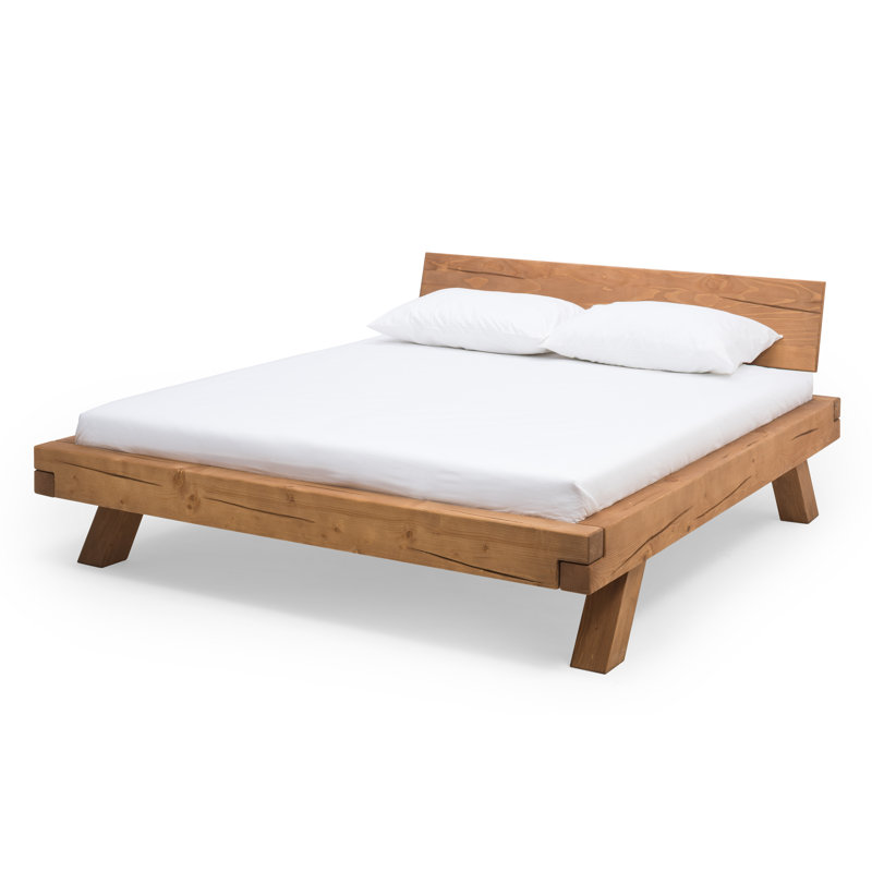 Apollonia Solid Wood Sleigh Bed, Super King (6')