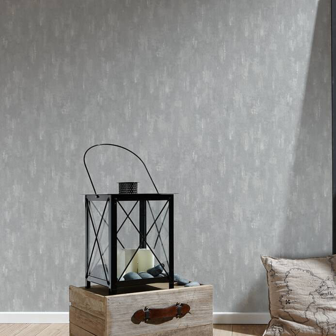 Rouleau de papier peint l 33 pi x l 21 po DecoWorld, Gris