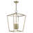 Veasey 4 - Light Steel Dimmable Lantern Square / Rectangle Chandelier-476532691