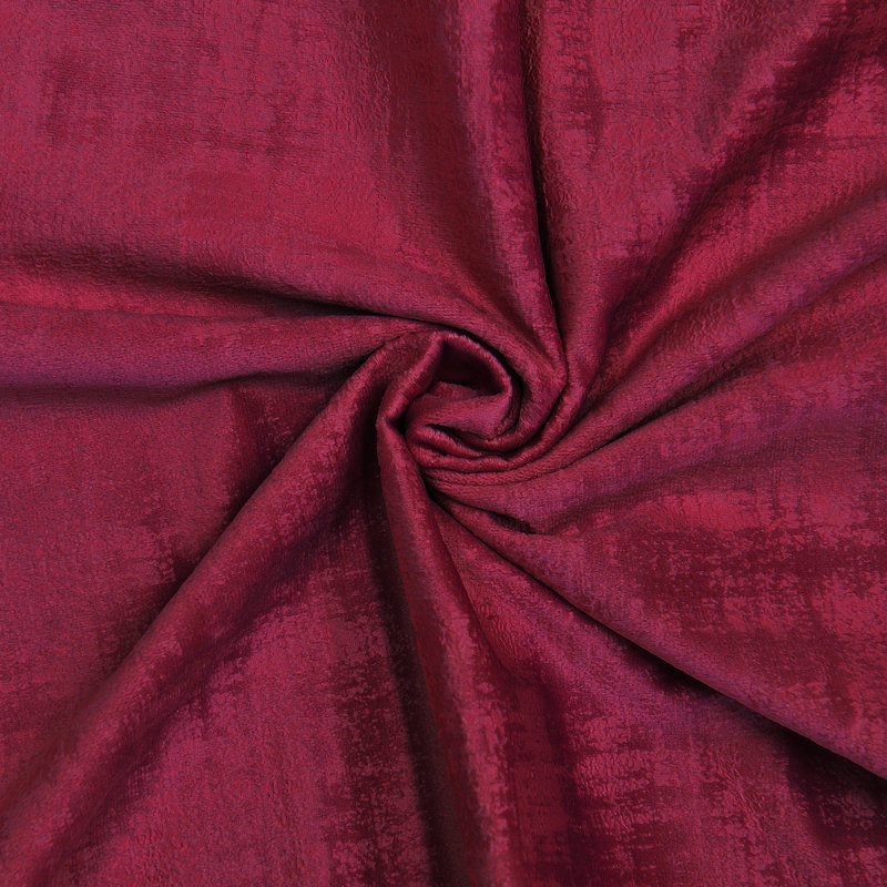 Textured Velvet Throw Pillow Cover, Tango Red