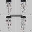Luminaire suspendu à 7 lumières à intensité variable-114217120