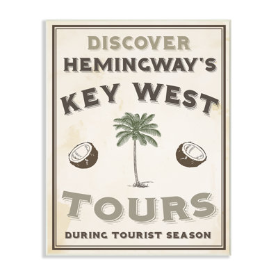 « hemingway key west dismodes », reproduction d’impression rétro