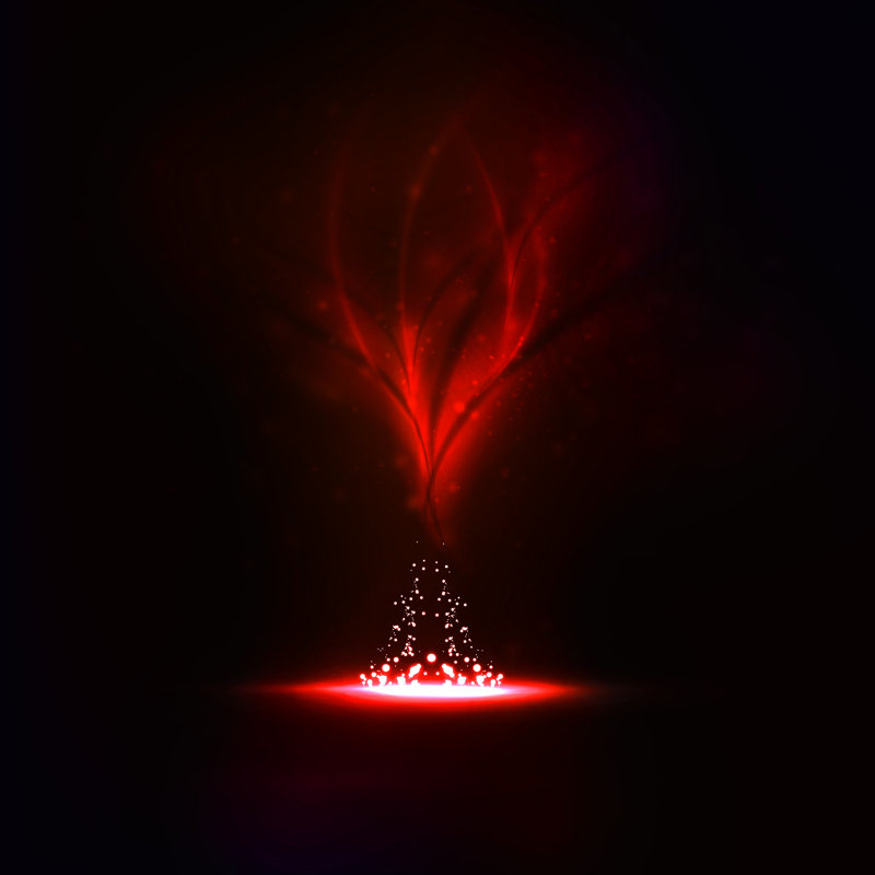 Red And White Pixels Forming Abstract On Black Background - Wrapped Canvas Print, 91cm H x 91cm W x 3.8cm D