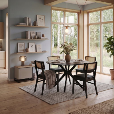 4 -Person Solid Wood Dining Set