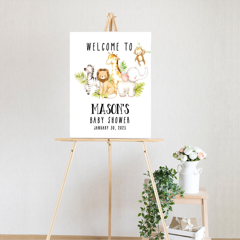 Panneau de bienvenue pour fête de naissance