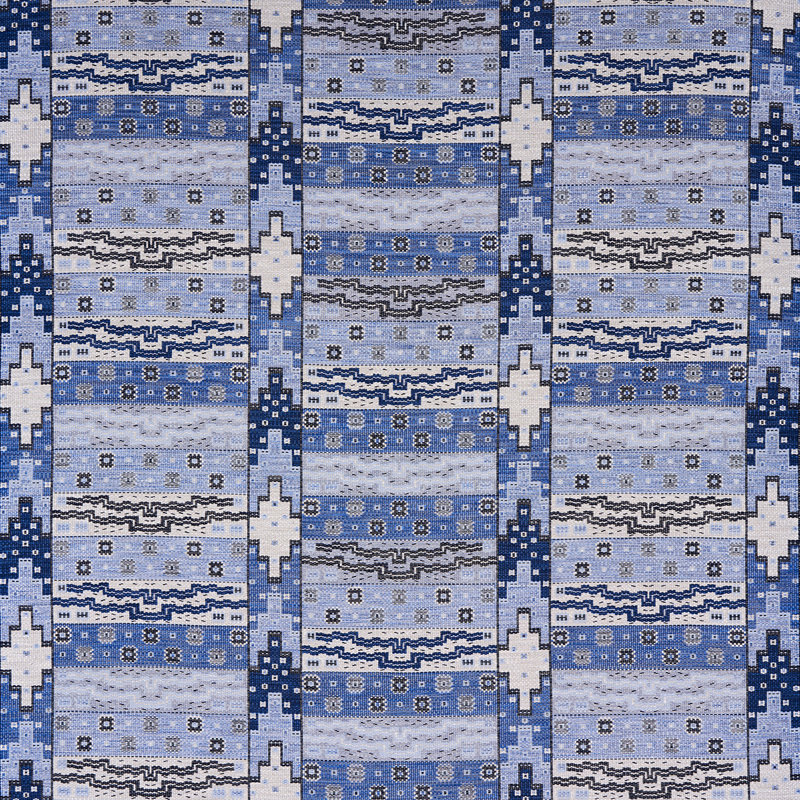 Tissu tissé à plat Fairuza, Denim