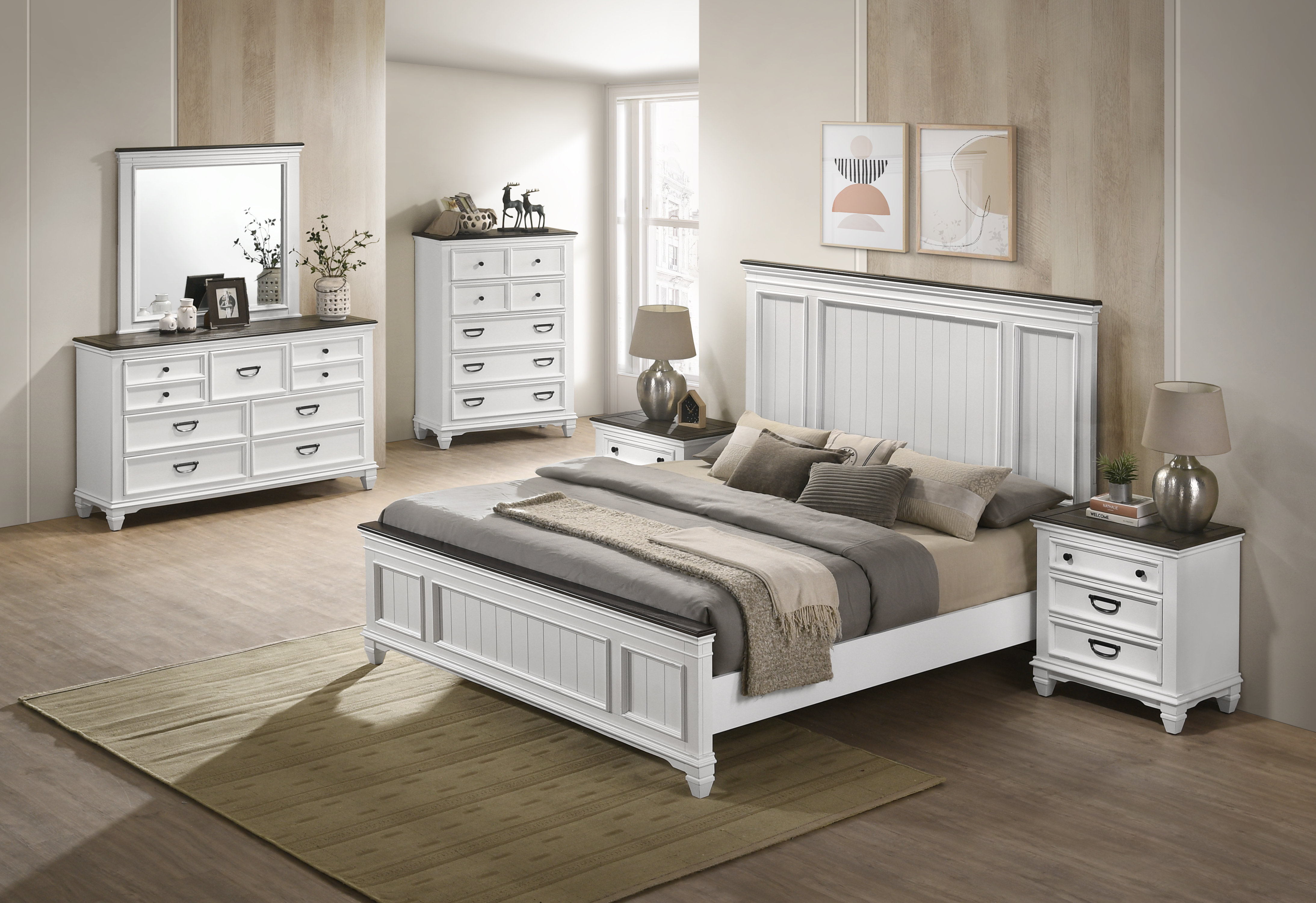 laurel foundry modern farmhouse withyditch wood bedroom set with