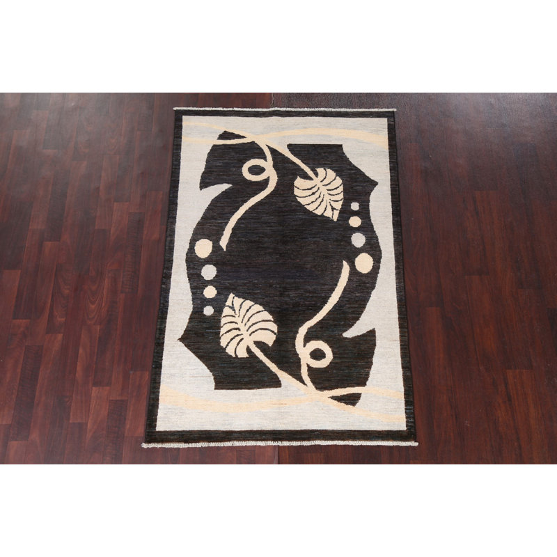 Tapis tribal noir 4 x 6