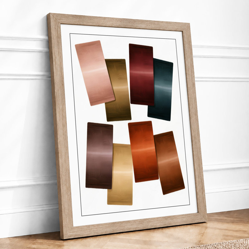 Metallic Palette Modern - Print, A1 - 84.1 x 59.4 cm, Oak