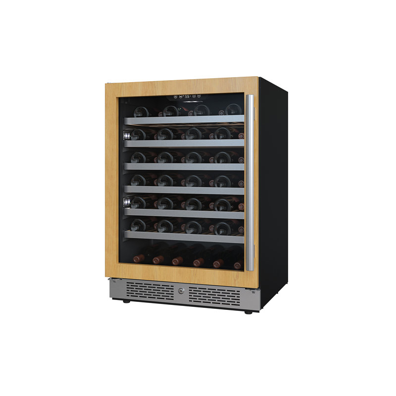 53 Bottle Single Zone Freestanding Wine Refrigerator, Right Handed