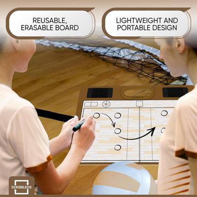 Volleyball Dry Erase Board For Coaches 15x10.5 