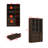 80'' H X 47.4'' W 3-Drawer Display Bookcase With Glass Doors-1264894390