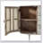 57x16x33" Tv Console With Cane Doors