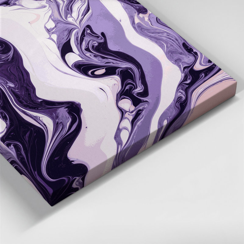 Abstrait art fluide sur toile blanche 66, H 36 po x l 24 po