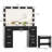 Latitude Run® Vanity Desk Set with Lighted Large Mirror & Cushioned Stool, Bedroom Dressing Table With 7 Drawers-490667498