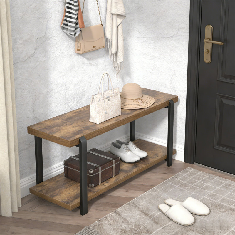 Premium Wooden Shoe Cabinet For Home, Rustic