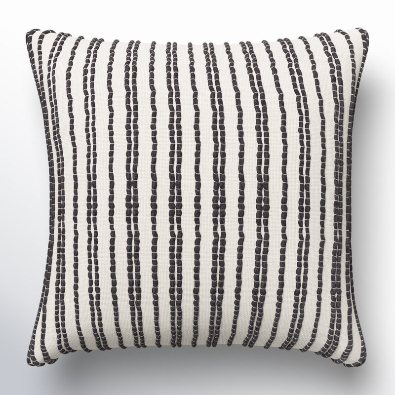 Coussin Amora, Blanc, Vers le bas, 13 po x 20 po