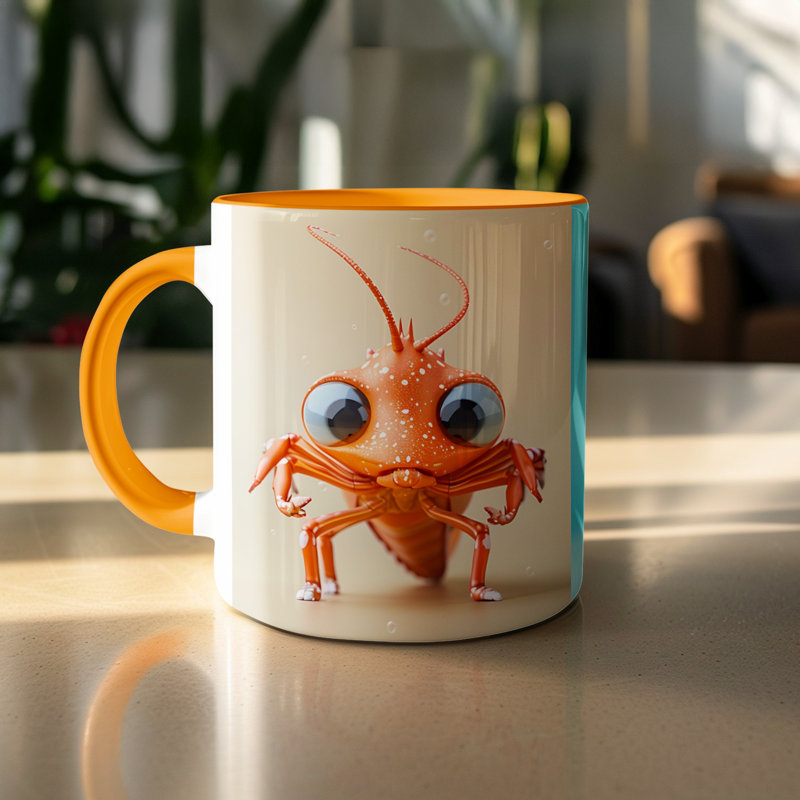 Ceramic Coffee Mug, Orange