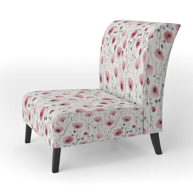 Fauteuil de chambre Floral Meadow, Pantoufle sans accoudoirs