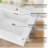 24 In. W X 22 In. D Solid Surface Cultured Marble White Single Sink Bath Vanity Top Rectangular Basin Countertop