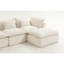 Canapés modulaires surdimensionnés, tissu gaufré en coton, salon moderne 4 places