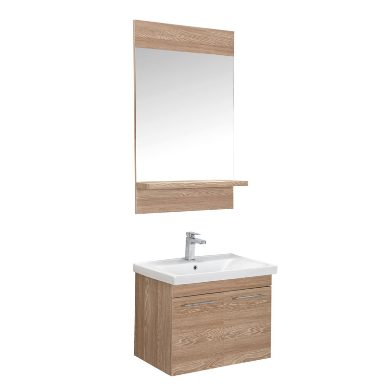 Winterstown 27,5 | Meuble-lavabo mural avec miroir