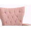 Chaise d'appoint moderne avec repose-pieds, fauteuil confortable pour salon, chambre à coucher, appartement, bureau (rose)