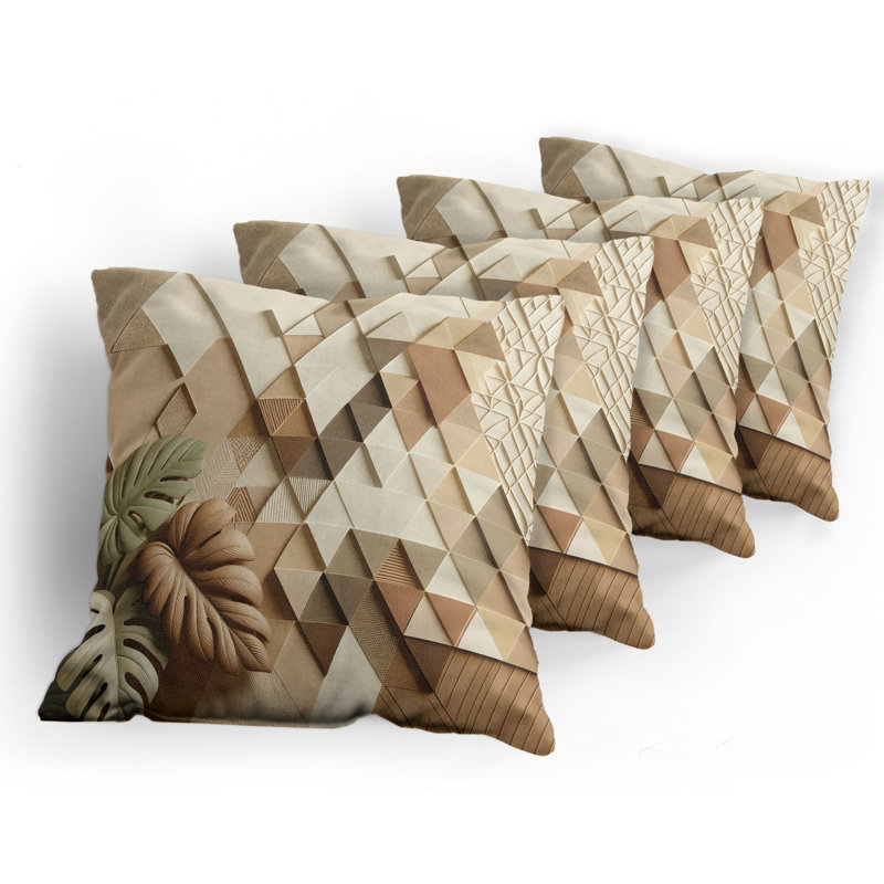 Fabric Reversible Throw Pillow, 24"H x 24"W
