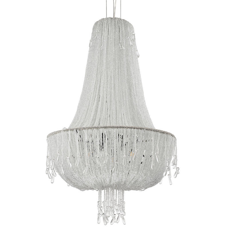 Lustre à 10 lumières Klevis, 36.25" H x 20.75" W x 20.75" D, 5